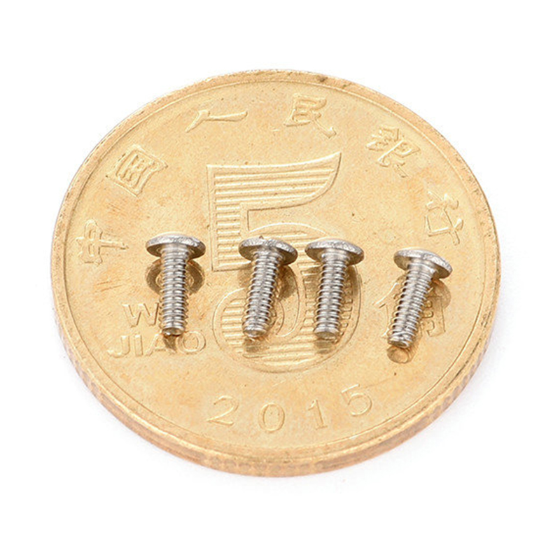 Stainless steel round head slotted micro screw Stainless steel round head slotted micro screw