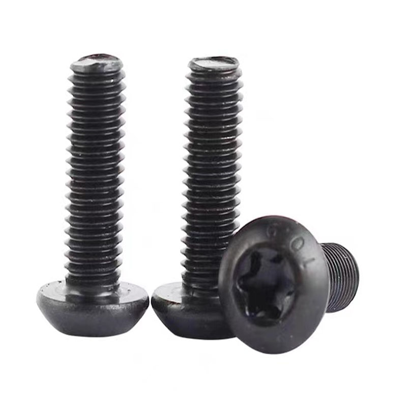 Șurub cu cap rotund torx din oțel inoxidabil de calitate 10,9 m8 negru