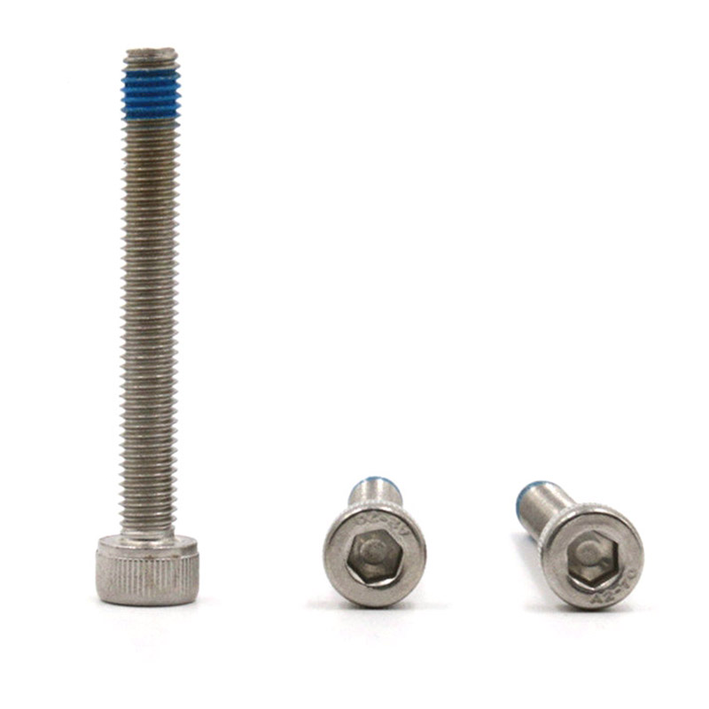 Șurub cu cap cupa cu cap hexagonal M5X40 din oțel inoxidabil cu plasture din nailon Șurub cu cap cupa cu cap hexagonal M5X40 din oțel inoxidabil cu plasture din nailon