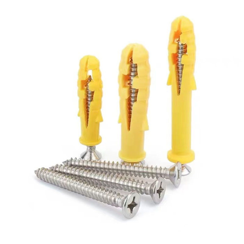 Șurub de expansiune cu cap plat din nailon M6 din oțel inoxidabil
