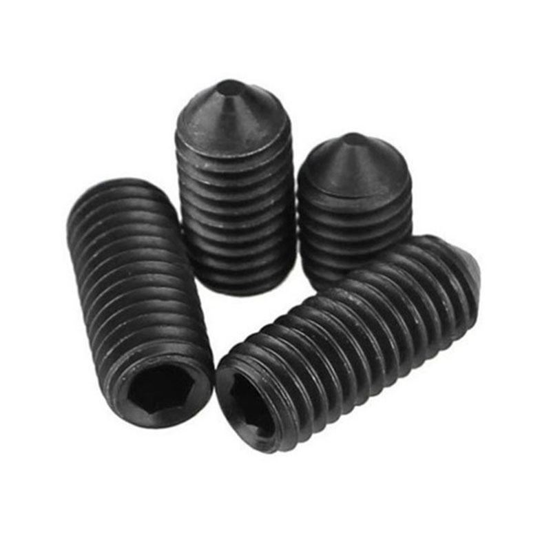 SCM435 negru m3 din914 șurub de fixare cu vârf conic